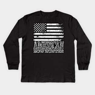 American Bow Hunter Camo Kids Long Sleeve T-Shirt